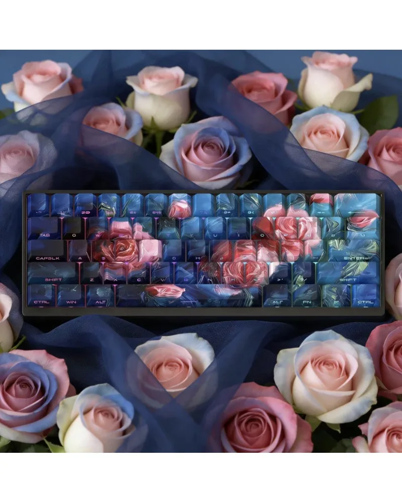 Oil Painting Style Rose Shang PBT Keycaps Side Engraved Light Transmission Compatible With MAD60 MAD68 Keyboard
Oil Painting Style Rose Shang PBT Keycaps Side Engraved Light Transmission Compatible With MAD60 MAD68 Keyboard