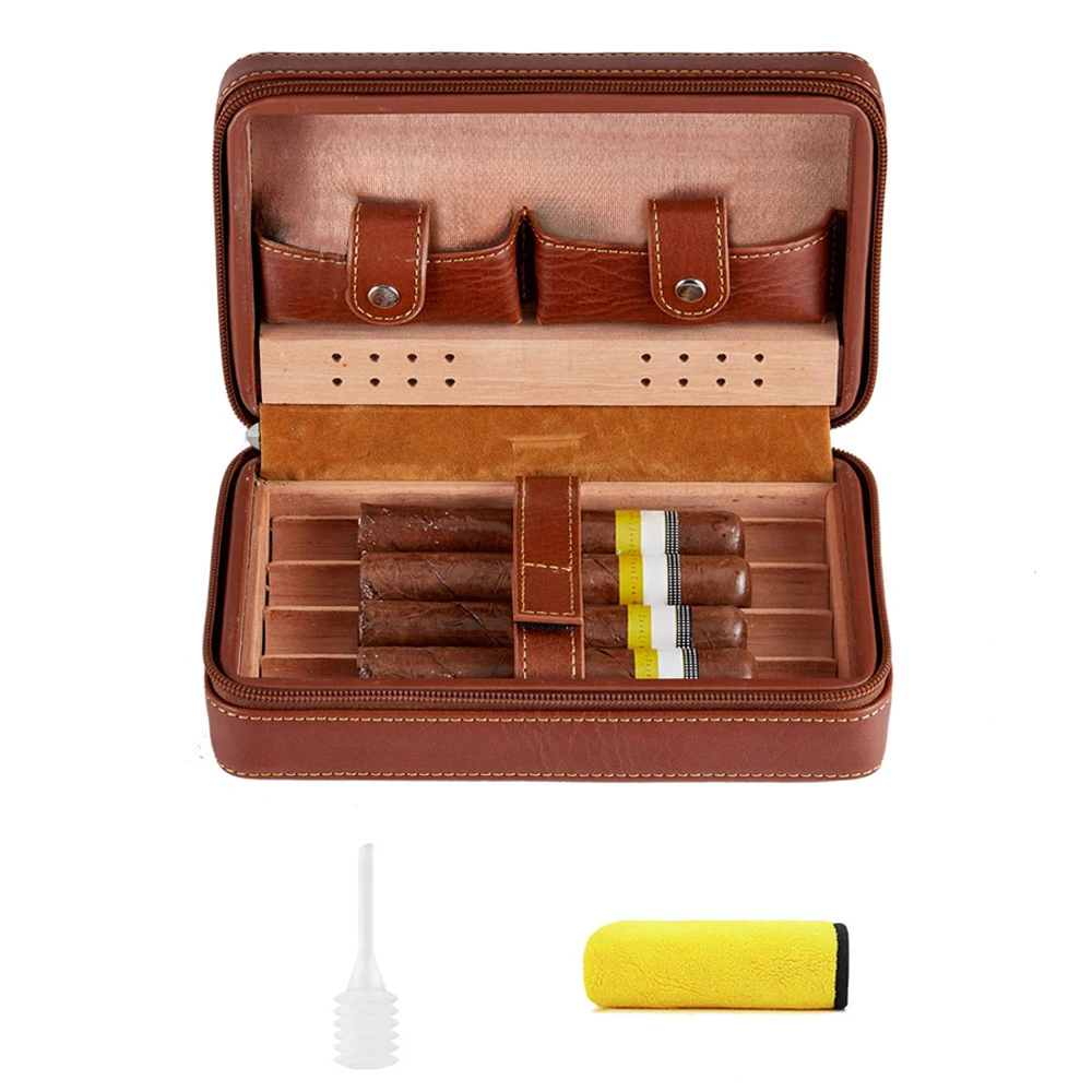 Cigar Box Four Pack Leather Cigar Box Four Pack Multi functional Portable Cigar Bag Cigar Set
Cigar Box Four Pack Leather Cigar Box Four Pack Multi functional Portable Cigar Bag Cigar Set