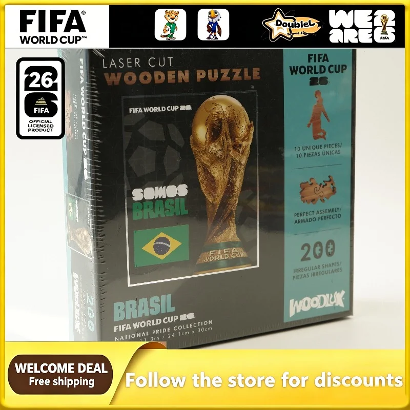 FIFA Officially Licensed World Cup Jigsaw Toy Brazil Cup Theme Wooden Irregular Shape Puzzle Gifts Suitable for Family Gathering
FIFA Officially Licensed World Cup Jigsaw Toy Brazil Cup Theme Wooden Irregular Shape Puzzle Gifts Suitable for Family Gathering