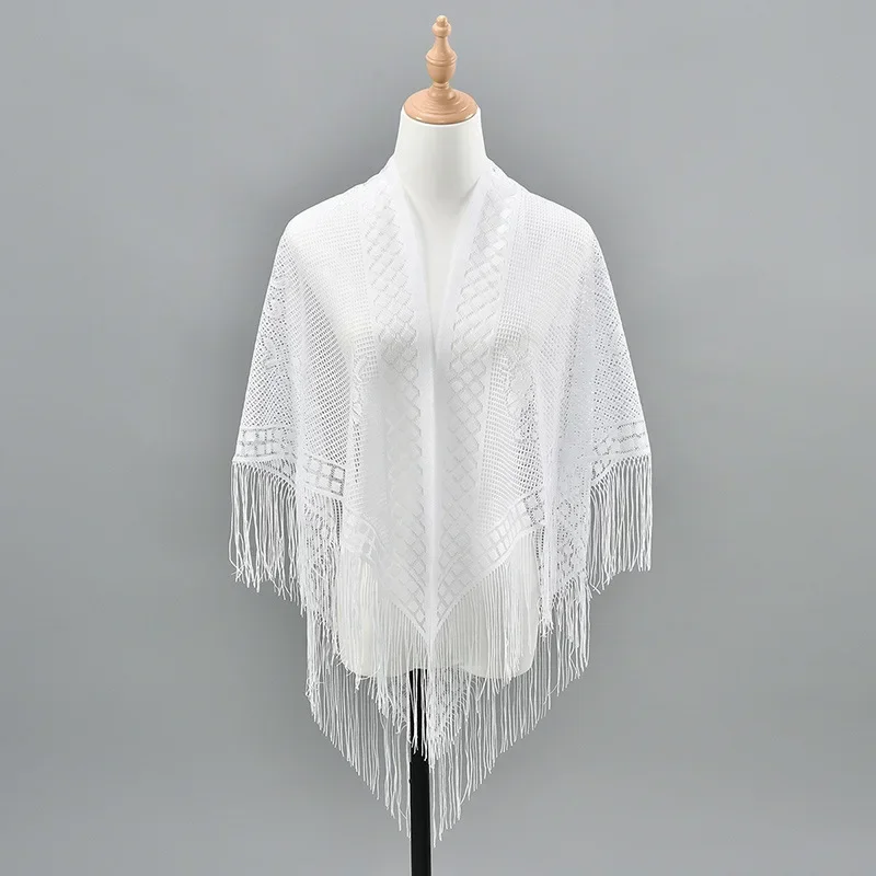 Fashion Women Embroidery Lace Triangle Scarf Hollow Flower Kerchief Tassel Shawl Headscarf Neckerchief Bandana Wedding Head Wrap
Fashion Women Embroidery Lace Triangle Scarf Hollow Flower Kerchief Tassel Shawl Headscarf Neckerchief Bandana Wedding Head Wrap