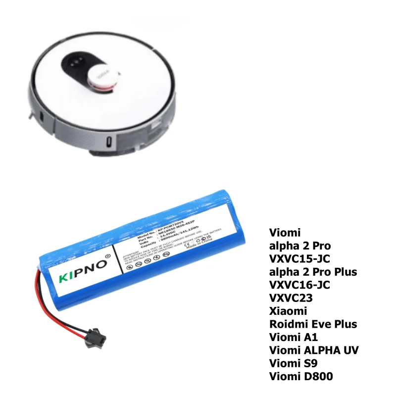 2025 KIPNO Vacuum Battery SUN-INTE-181 For XiaoMi Viomi S9 alpha 2 Pro Plus Roidmi Eve Plus D800 9800mAh
2025 KIPNO Vacuum Battery SUN-INTE-181 For XiaoMi Viomi S9 alpha 2 Pro Plus Roidmi Eve Plus D800 9800mAh