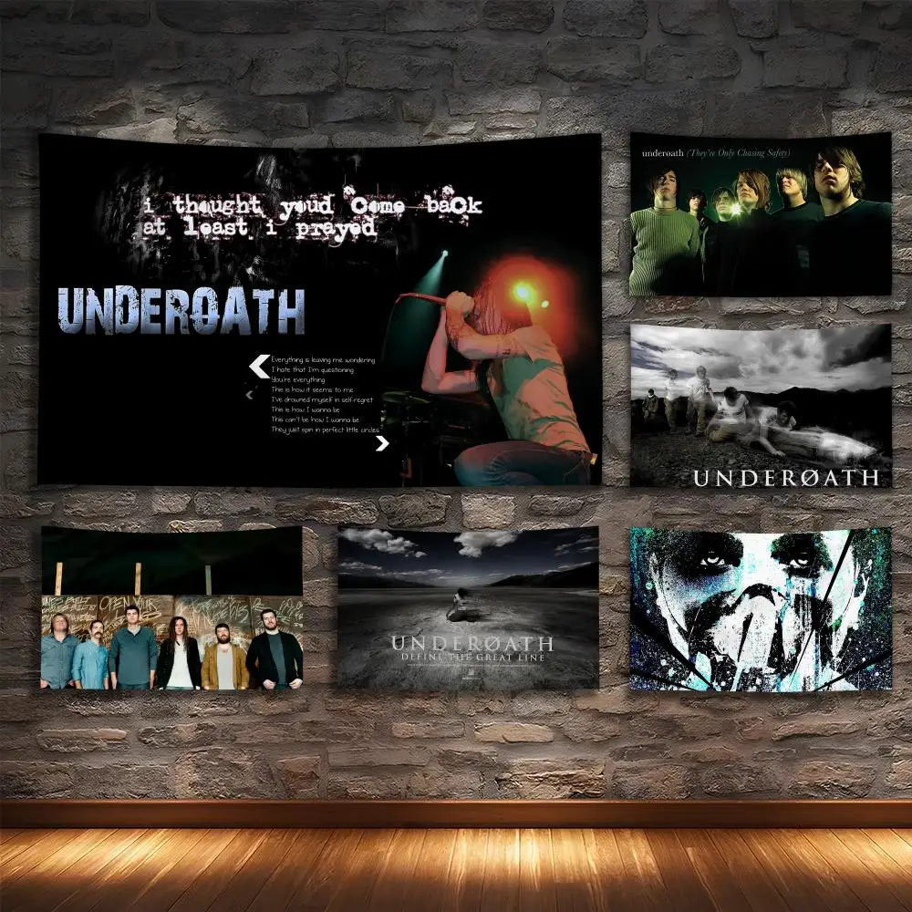 U-UNDEROATH Rock Tapestry Custom Living Bedroom Party Dormitory interior Wall bohemian Decoration Attached clip
U-UNDEROATH Rock Tapestry Custom Living Bedroom Party Dormitory interior Wall bohemian Decoration Attached clip