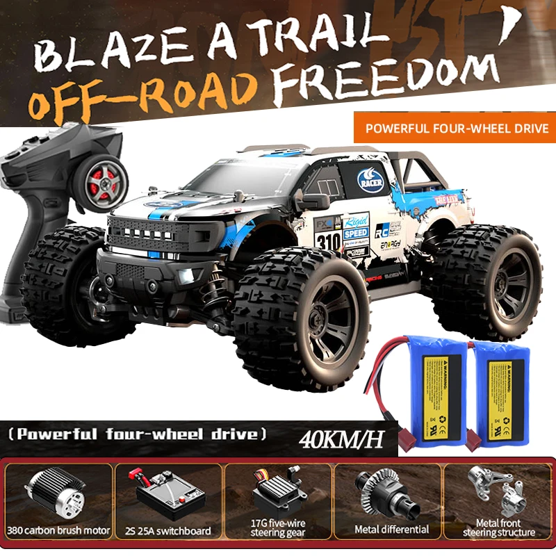 SCY RC Cars 18102 Off-Road Vehicle, 1/18 Scale 4WD High-Power High-Speed RC Off-Road Racing Car, Boys' Toy Great Gift
SCY RC Cars 18102 Off-Road Vehicle, 1/18 Scale 4WD High-Power High-Speed RC Off-Road Racing Car, Boys' Toy Great Gift
