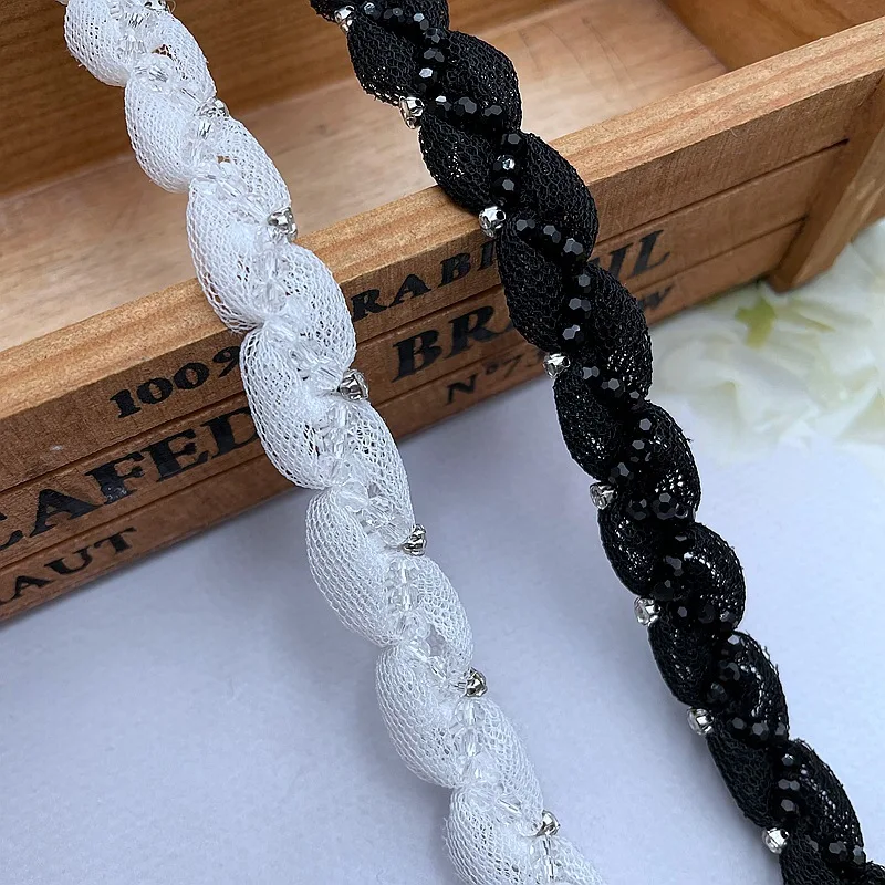 Handmade Beaded Crystal Lace 4mm Hand-Sewn Crystal Bead Mesh Ribbon Lace Trim Accessories Clothing Decoration Accessories
Handmade Beaded Crystal Lace 4mm Hand-Sewn Crystal Bead Mesh Ribbon Lace Trim Accessories Clothing Decoration Accessories