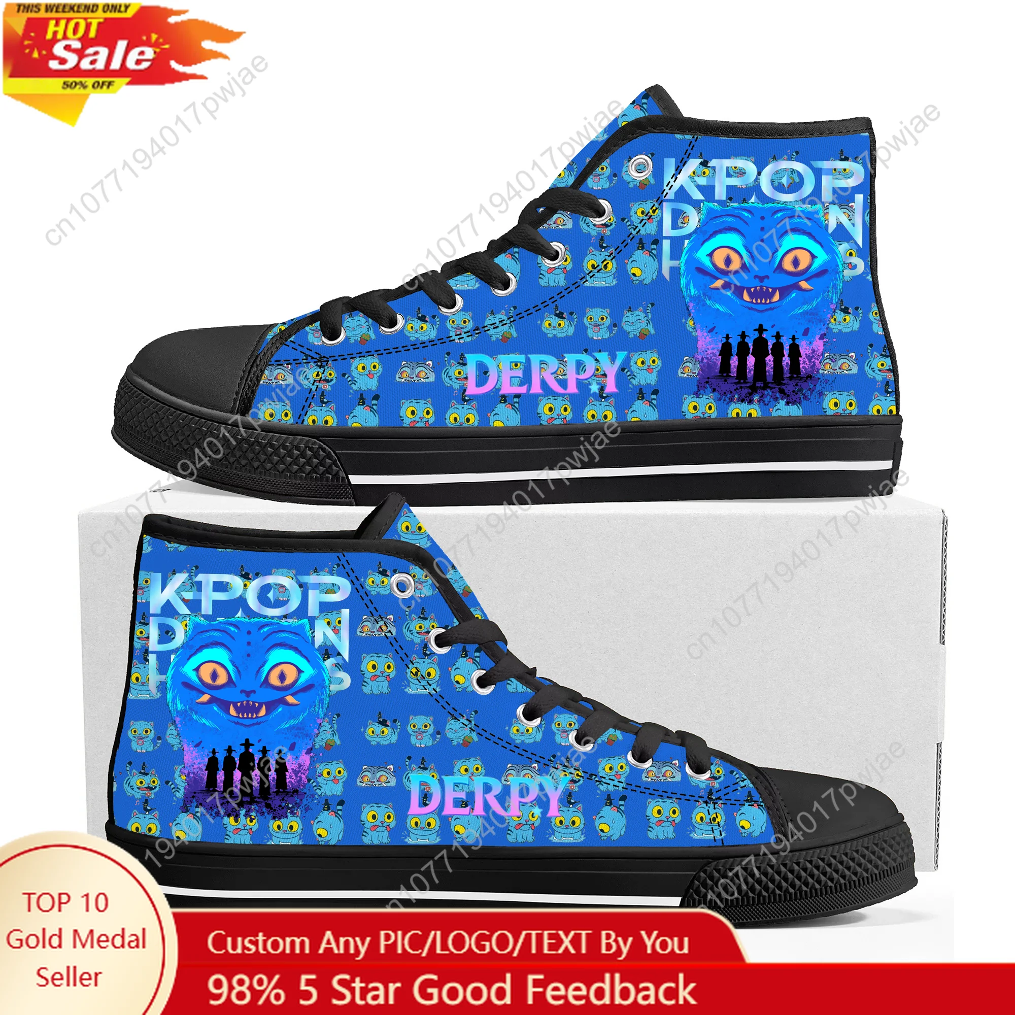 KPop Demon Hunters Derpy Tiger High Top High Quality Sneakers Mens Womens Canvas Sneaker Ghana Hiking Casual Custom Shoes
KPop Demon Hunters Derpy Tiger High Top High Quality Sneakers Mens Womens Canvas Sneaker Ghana Hiking Casual Custom Shoes