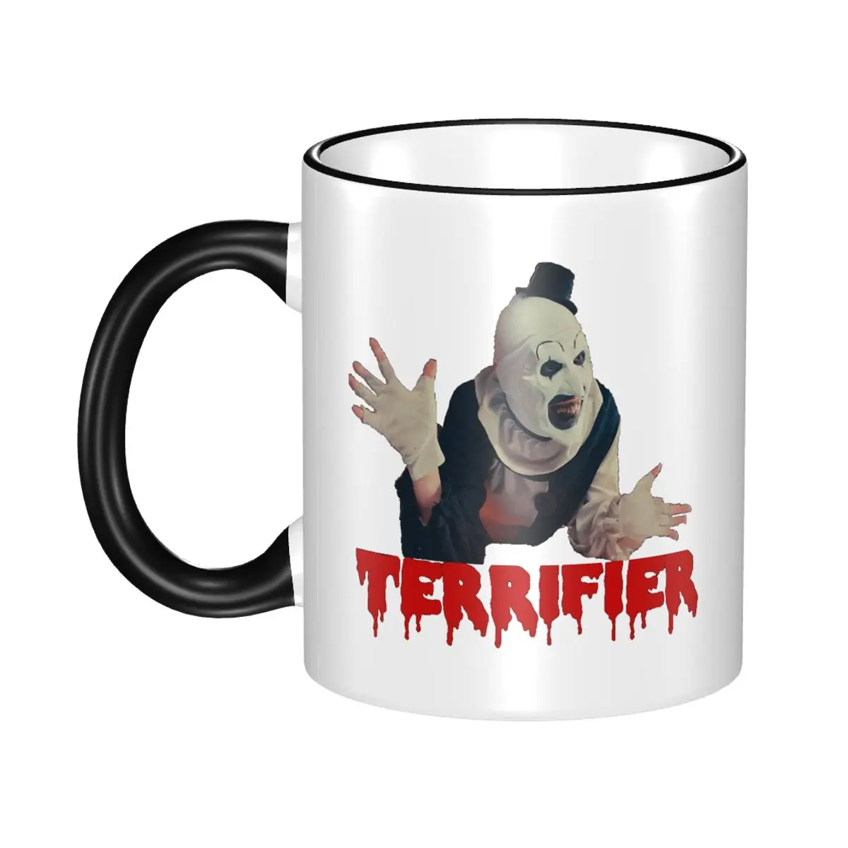 Unique Design Terrifier Art Merch Mugs Funny Horror Movie Tea Cup
Unique Design Terrifier Art Merch Mugs Funny Horror Movie Tea Cup