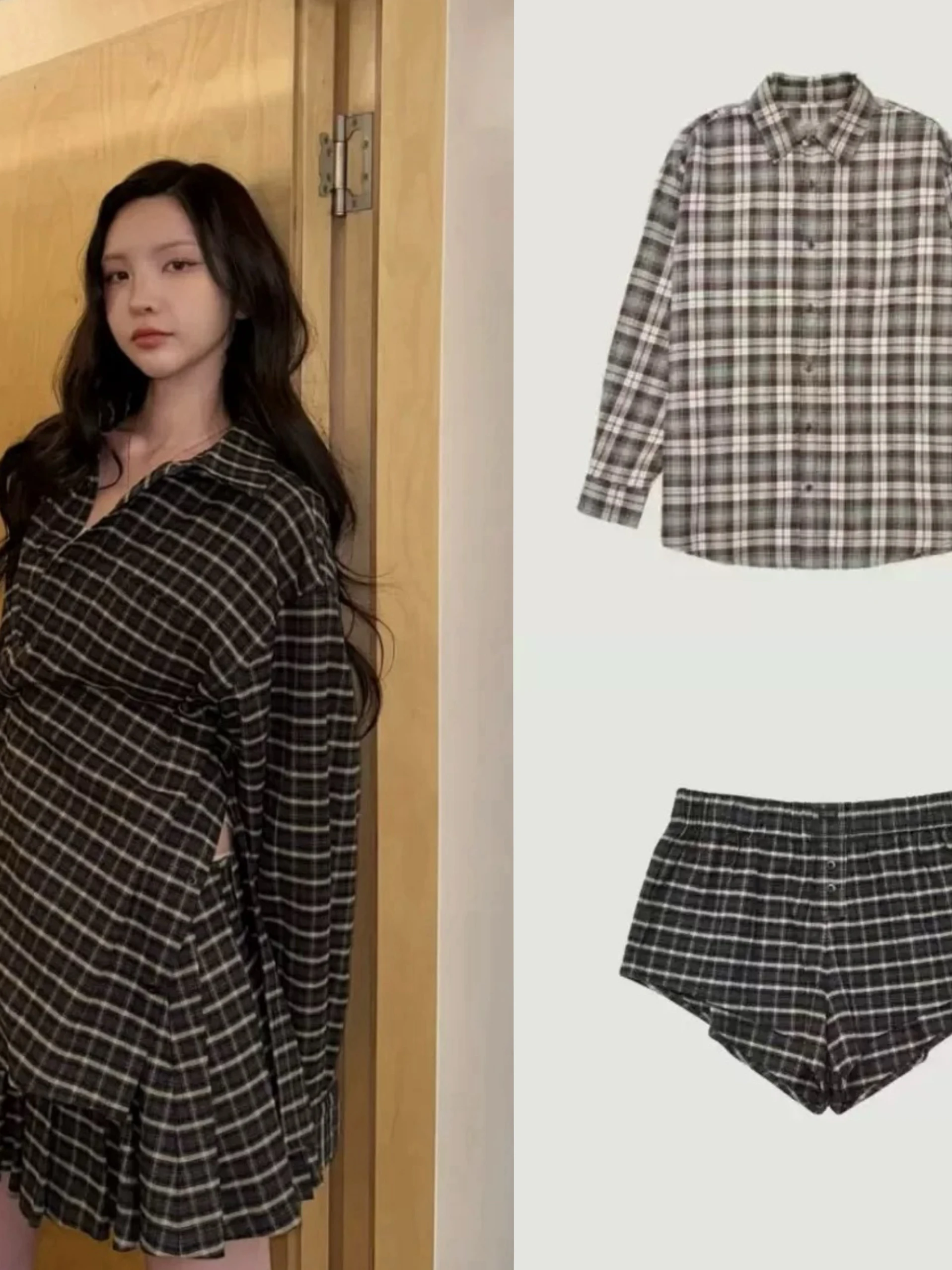 Versatile Loose Plaid Long Sleeve Shirt Women's Spring Cotton Casual Outerwear Can Match Short Pants 2026 New Style
Versatile Loose Plaid Long Sleeve Shirt Women's Spring Cotton Casual Outerwear Can Match Short Pants 2026 New Style