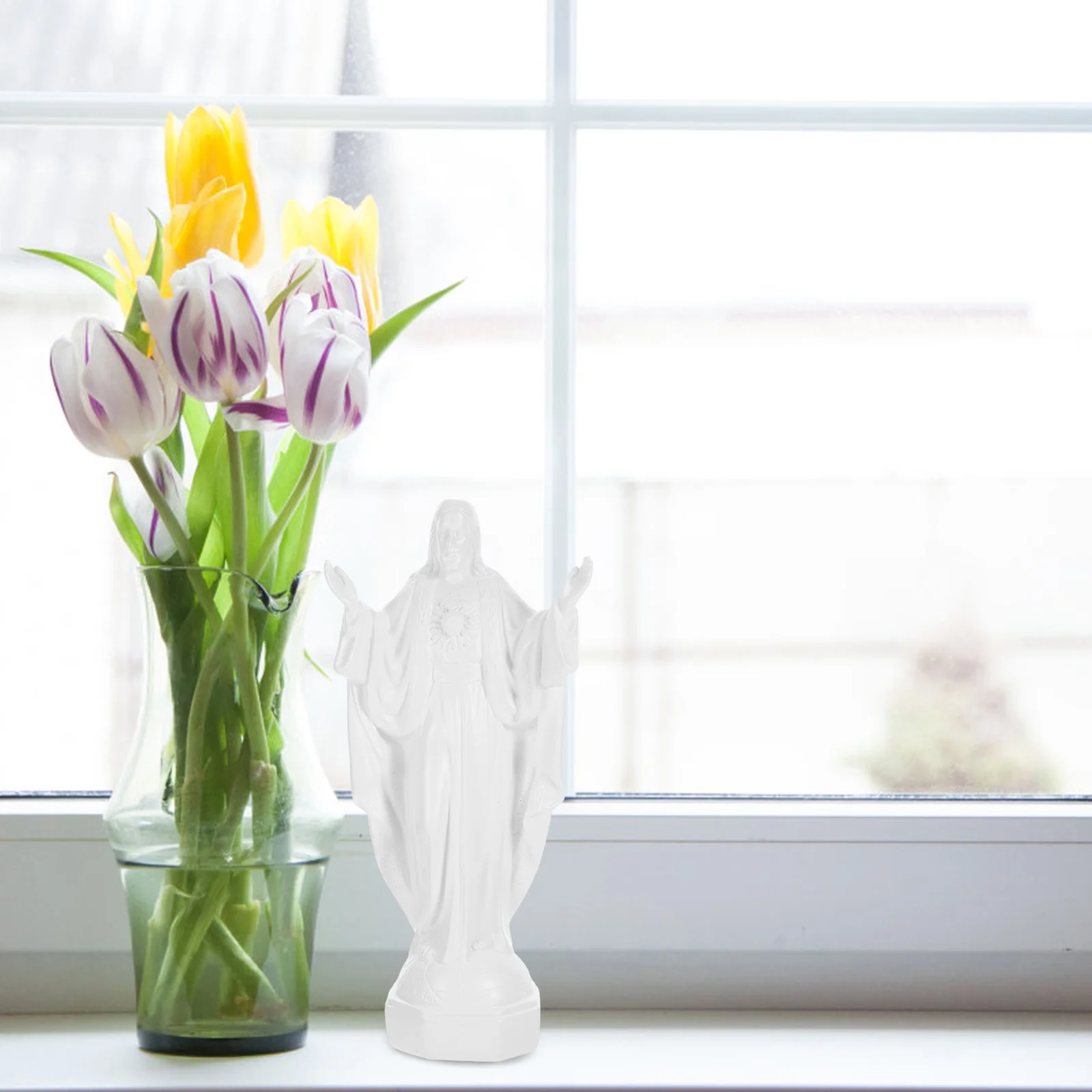Resin Jesus Statue White Mini Desktop Sculpture Figurine Church Home Decoration Resin Material Craftsmanship
Resin Jesus Statue White Mini Desktop Sculpture Figurine Church Home Decoration Resin Material Craftsmanship