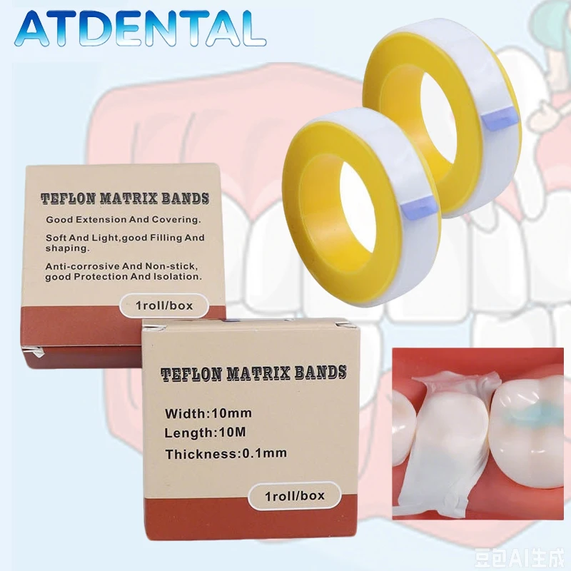 5Roll Dental Teflon Matrix Bands White Retainer Strips Dental Materials For Teeth Filling Dentistry
5Roll Dental Teflon Matrix Bands White Retainer Strips Dental Materials For Teeth Filling Dentistry