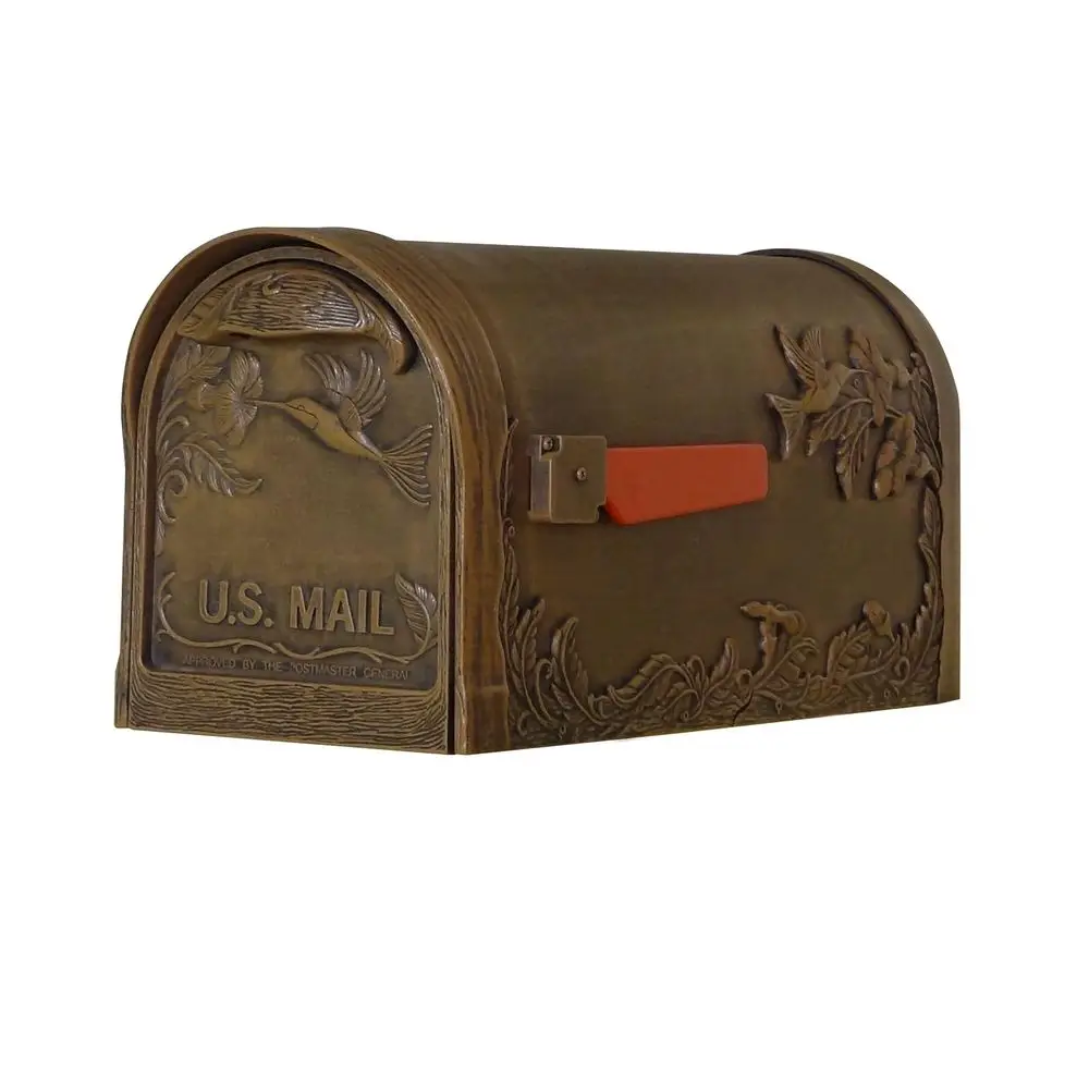 Lite Hummingbird Curbside Mailbox Copper Aluminum Mailbox for Post Mount SCB1005CP
Lite Hummingbird Curbside Mailbox Copper Aluminum Mailbox for Post Mount SCB1005CP