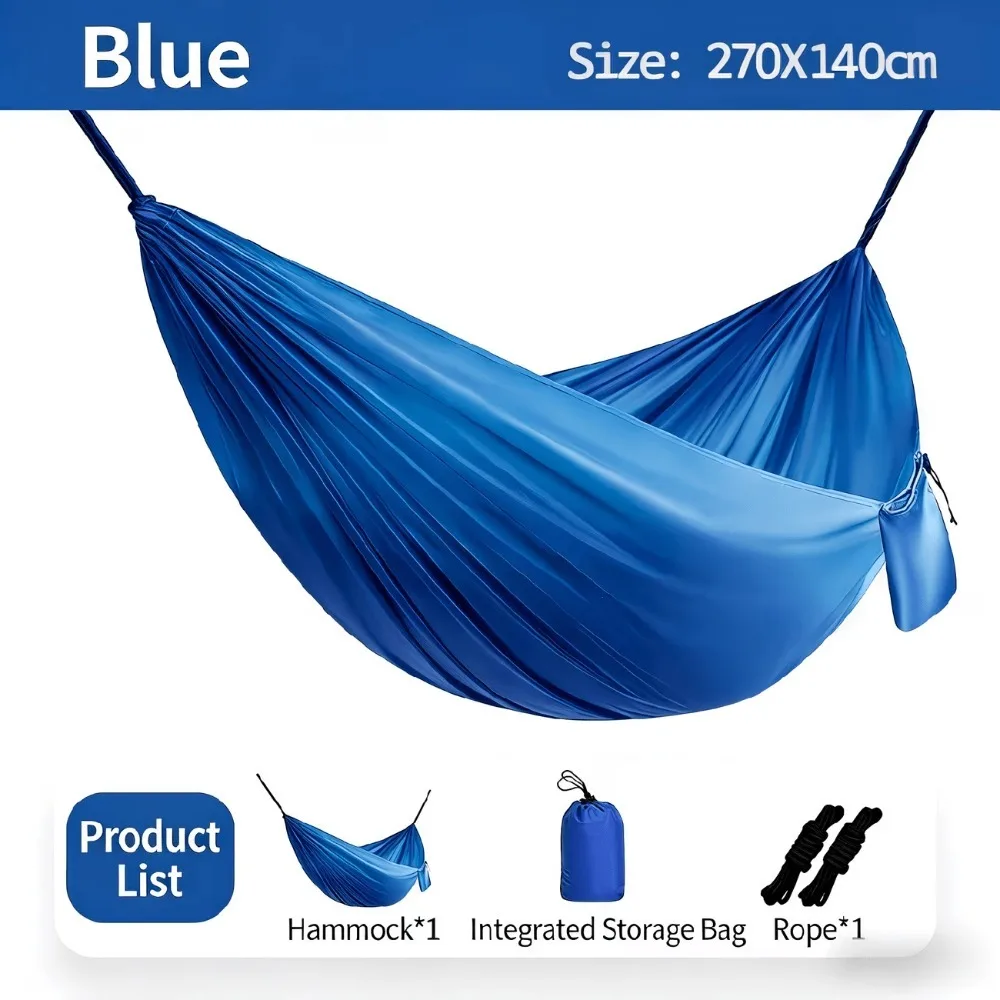 Camping Hammock Portable Lightweight Hammock with Storage Bag & Ropes for Backpacking Hiking Travel Outdoor Camping Gear
Camping Hammock Portable Lightweight Hammock with Storage Bag & Ropes for Backpacking Hiking Travel Outdoor Camping Gear