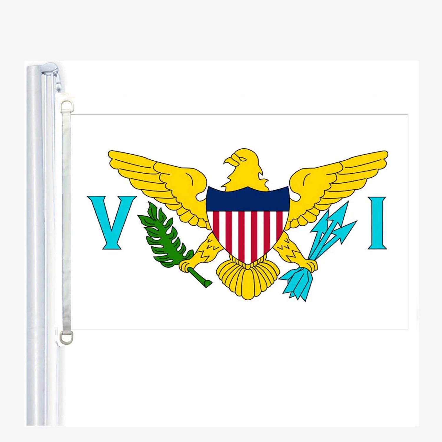 the United States Virgin Islands flag,90*150CM ,100% polyester, banner,Digital Printing
the United States Virgin Islands flag,90*150CM ,100% polyester, banner,Digital Printing