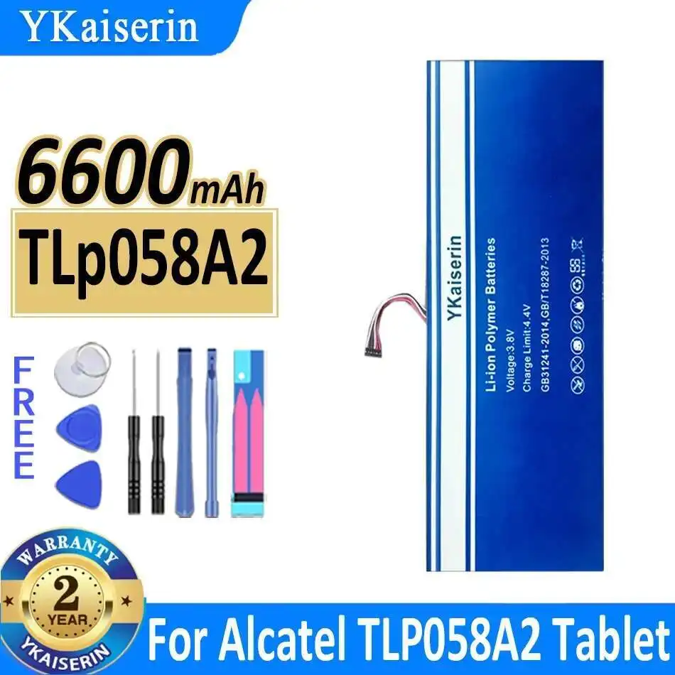 6600mAh Lightweight Long-Lasting Performance Laptop Battery For Alcatel TLP058A2 Tablet
6600mAh Lightweight Long-Lasting Performance Laptop Battery For Alcatel TLP058A2 Tablet