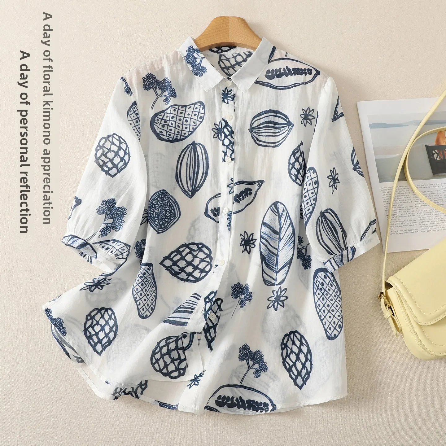 Summer New plus Size Women's Cotton Linen Print Shirt Jacket Short Sleeve Turn-down Collar Top European Style Commute Fashion
Summer New plus Size Women's Cotton Linen Print Shirt Jacket Short Sleeve Turn-down Collar Top European Style Commute Fashion