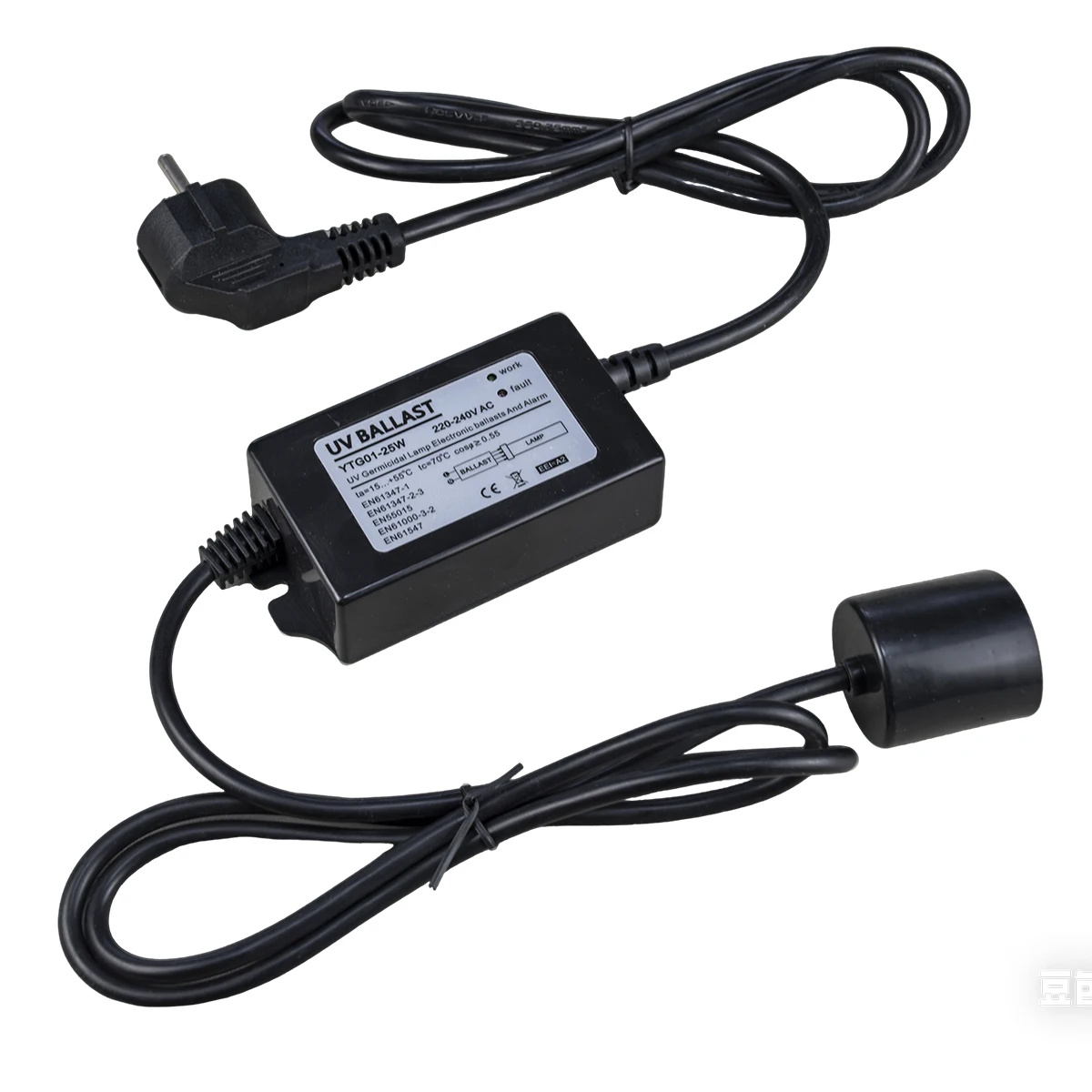 Ультрафиолетовый балласт-адаптер для УФ-лампы 25 Вт
Ультрафиолетовый балласт-адаптер для УФ-лампы 25 Вт
