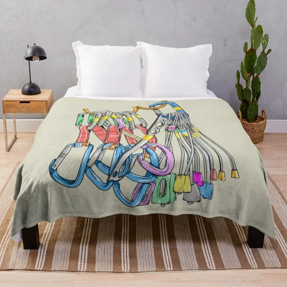 Rack of rock climbing gear Throw Blanket All Season Soft Lightweight Blanket for Home
Rack of rock climbing gear Throw Blanket All Season Soft Lightweight Blanket for Home