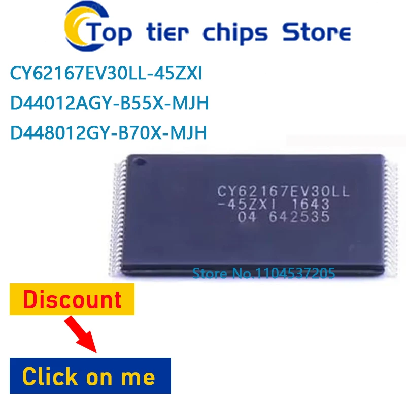 1 шт./лот CY62167EV30LL-45ZXI D44012AGY-B55X-MJH D448012GY-B70X-MJH TSOP 100% НОВЫЙ
1 шт./лот CY62167EV30LL-45ZXI D44012AGY-B55X-MJH D448012GY-B70X-MJH TSOP 100% НОВЫЙ