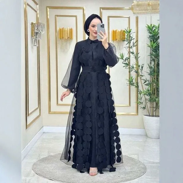 Eid Abaya Dress Suit Women Muslim Dubai Party Dresses Cardigan Robe 2 Piece Set Jalabiya Ramadan Kaftan Morocco Abayas Vestidos
Eid Abaya Dress Suit Women Muslim Dubai Party Dresses Cardigan Robe 2 Piece Set Jalabiya Ramadan Kaftan Morocco Abayas Vestidos