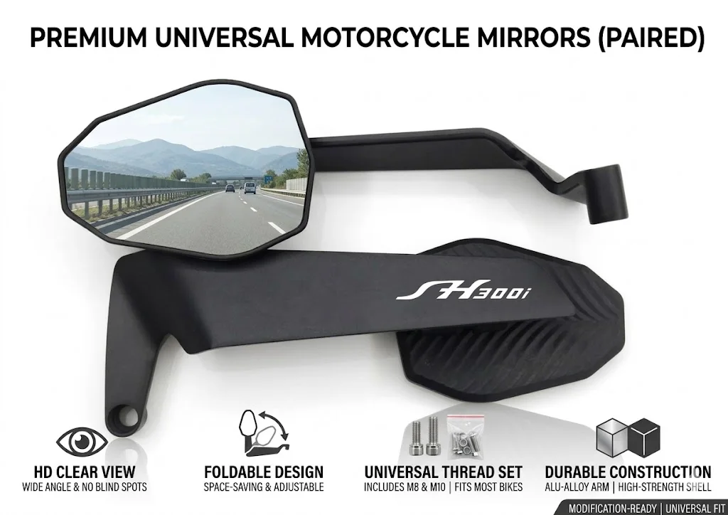 Modified Wind Wing Motorcycle Side Rearview Mirrors Accessorie For HONDA SH300i SH 300i SH300 sh300i SH-300I
Modified Wind Wing Motorcycle Side Rearview Mirrors Accessorie For HONDA SH300i SH 300i SH300 sh300i SH-300I