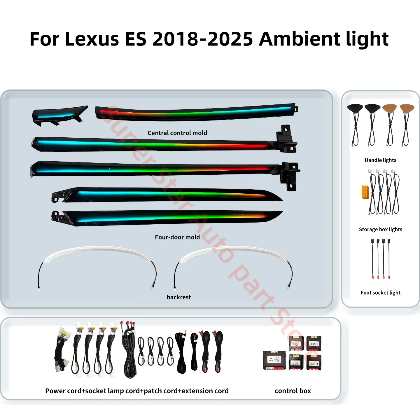 Для Lexus ES 2018-2025 атмосферная лампа автомобильное внутреннее освещение обновление автомобильные аксессуары фортепиано черный/деревянное зерно накладка
Для Lexus ES 2018-2025 атмосферная лампа автомобильное внутреннее освещение обновление автомобильные аксессуары фортепиано черный/деревянное зерно накладка
