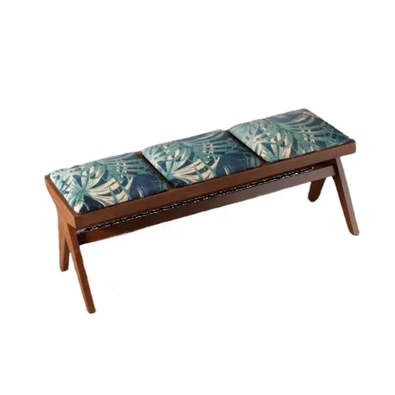 French dining chair Chinese rubber wood shoe changing stool supports the end of the bed in the entrance homestay
French dining chair Chinese rubber wood shoe changing stool supports the end of the bed in the entrance homestay