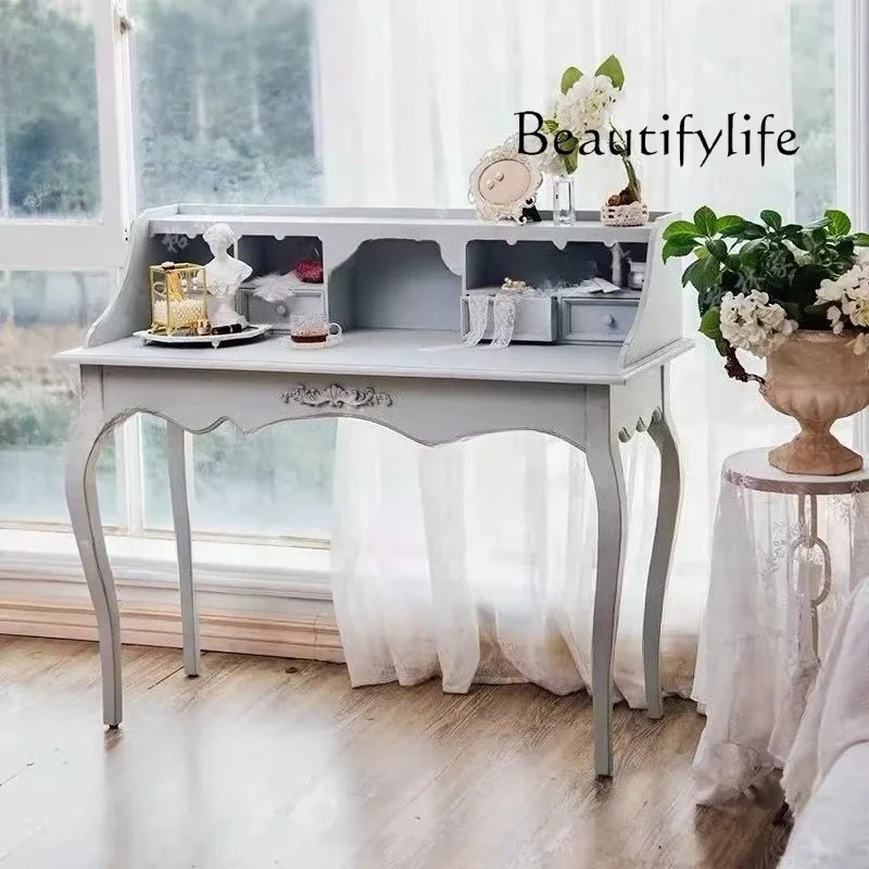 ls 42French light luxury dressing table high-end simple American solid wood modern bedroom decoration designer
ls 42French light luxury dressing table high-end simple American solid wood modern bedroom decoration designer