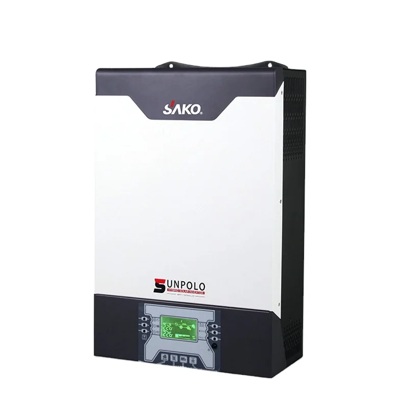 SAKO SUNPOLO 5KV 48V off grid wall mounted pure sine wave converters Mppt hybrid solar inverters
SAKO SUNPOLO 5KV 48V off grid wall mounted pure sine wave converters Mppt hybrid solar inverters