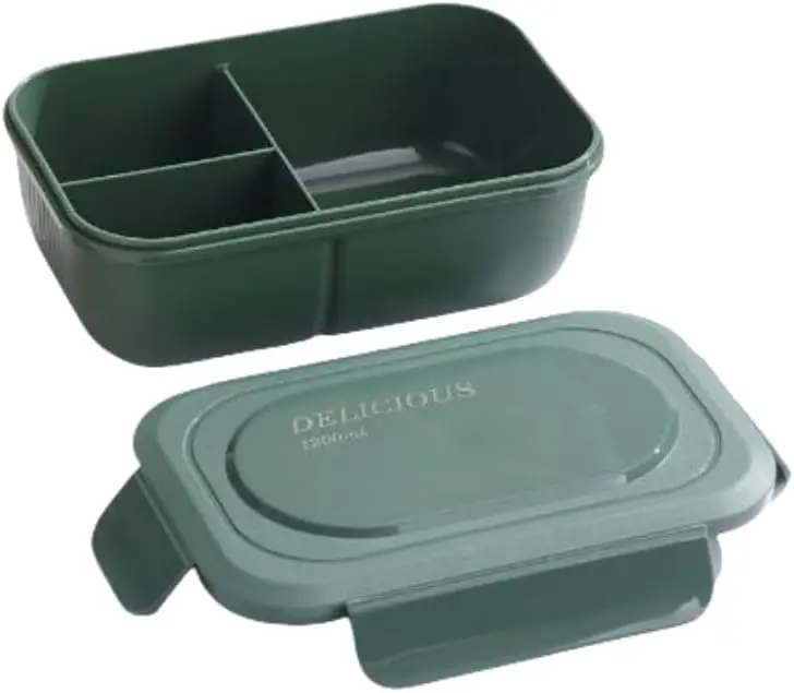 Silicone Meal Box Microwave Safe Lunch Bento with Compartments Comes with Spoon (Green)
Silicone Meal Box Microwave Safe Lunch Bento with Compartments Comes with Spoon (Green)