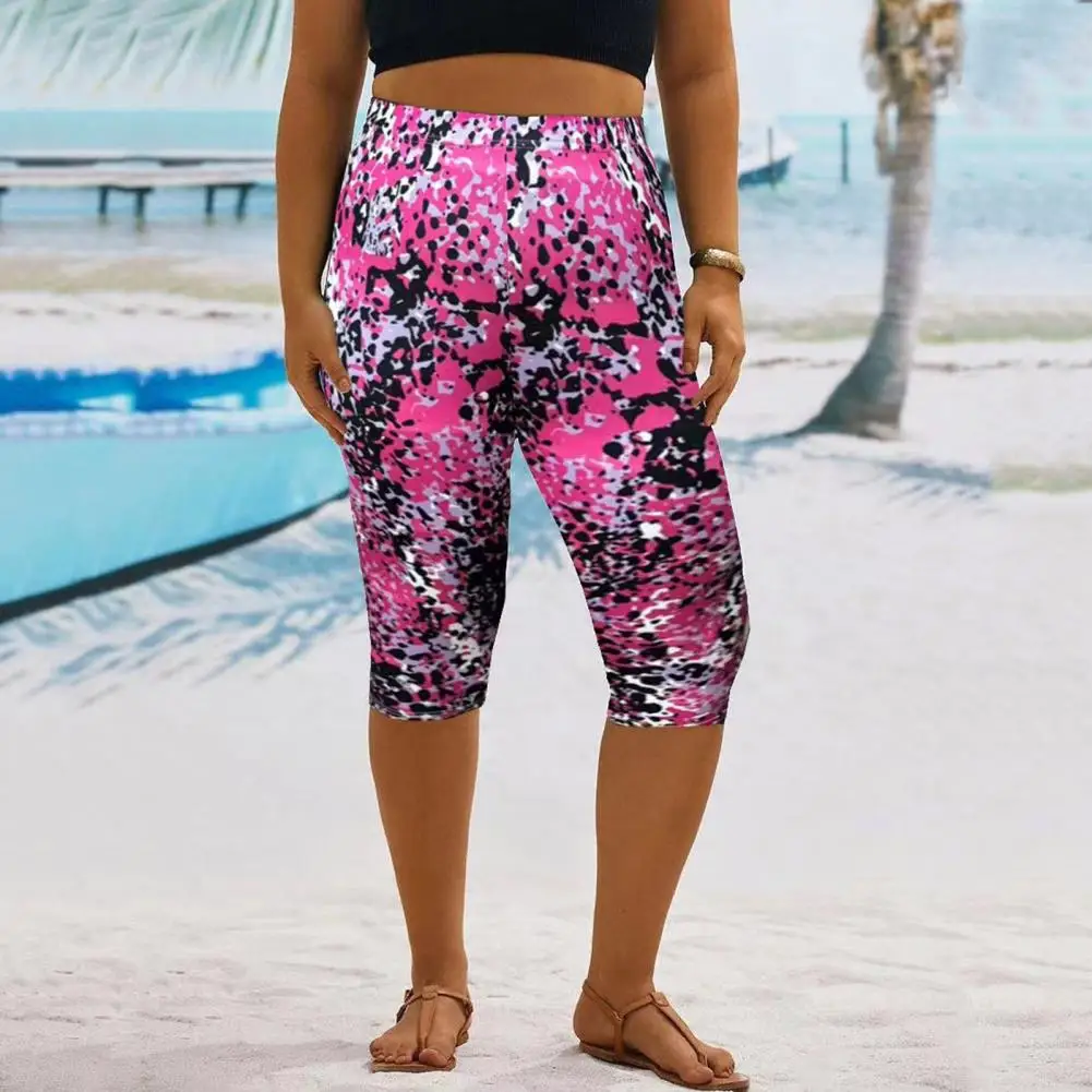 Women Cropped Pants Digital Flower Print Women Bottoms Stylish Women's Cropped Pants with Elastic High Waist Digital for Casual
Women Cropped Pants Digital Flower Print Women Bottoms Stylish Women's Cropped Pants with Elastic High Waist Digital for Casual