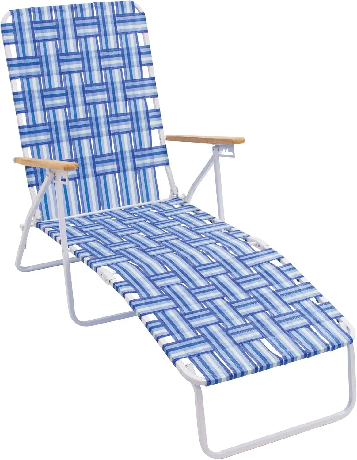 4-Position Folding Web Lawn Chair Outdoor Lounger, Blue/White undefined/White
4-Position Folding Web Lawn Chair Outdoor Lounger, Blue/White undefined/White