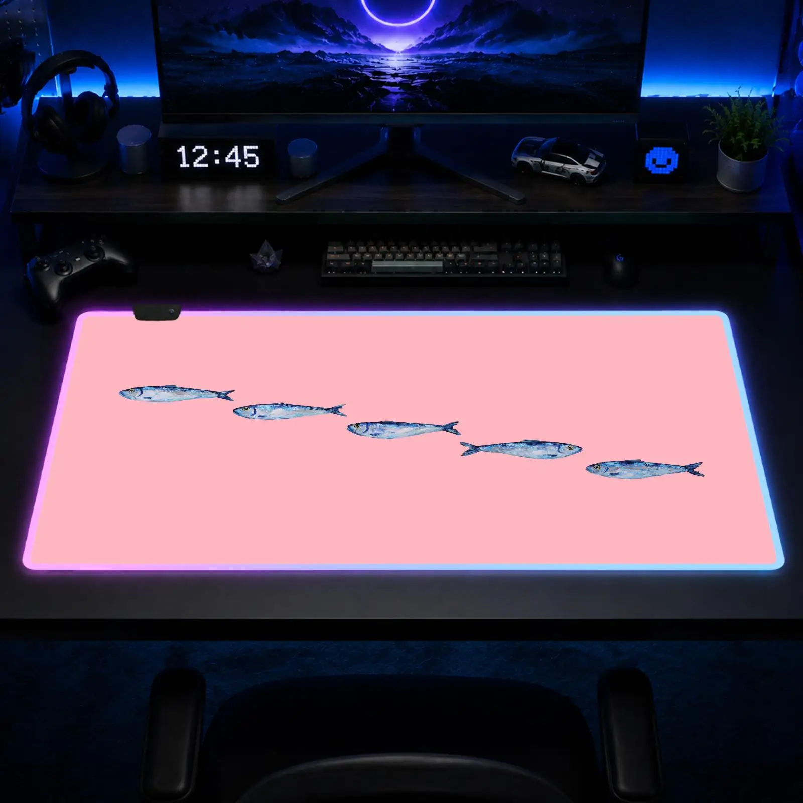Sardines Mouse Pad Gaming Anime Mouse Pad XXL RGB Desk Mats LED Table Pads Backlit Rubber Desktop
Sardines Mouse Pad Gaming Anime Mouse Pad XXL RGB Desk Mats LED Table Pads Backlit Rubber Desktop