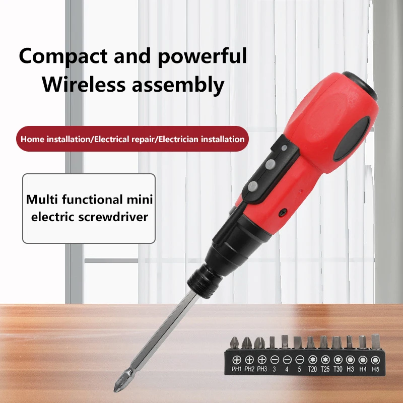 Mini Electric Screwdriver Multi Functional Portable Electric Screwdriver Rechargeable Screwdriver
Mini Electric Screwdriver Multi Functional Portable Electric Screwdriver Rechargeable Screwdriver