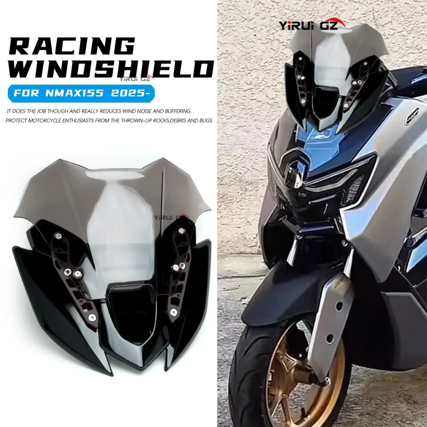 ДЛЯ YAMAHA NMAX155 новая модификация спортивное лобовое стекло конкурентоспособное лобовое стекло передний дождевик аксессуары nmax 155 2025-
ДЛЯ YAMAHA NMAX155 новая модификация спортивное лобовое стекло конкурентоспособное лобовое стекло передний дождевик аксессуары nmax 155 2025-