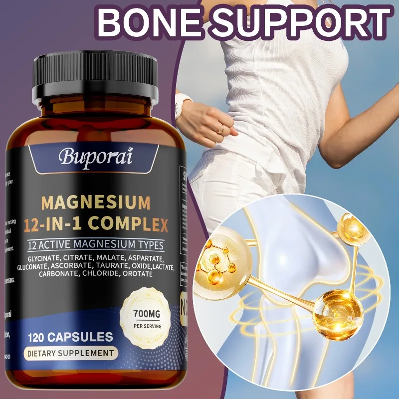 Magnesium Complex - Promotes Muscle Growth and Nerve Health, Strengthens Bones, Enhances Immunity, and Improves Sleep
Magnesium Complex - Promotes Muscle Growth and Nerve Health, Strengthens Bones, Enhances Immunity, and Improves Sleep