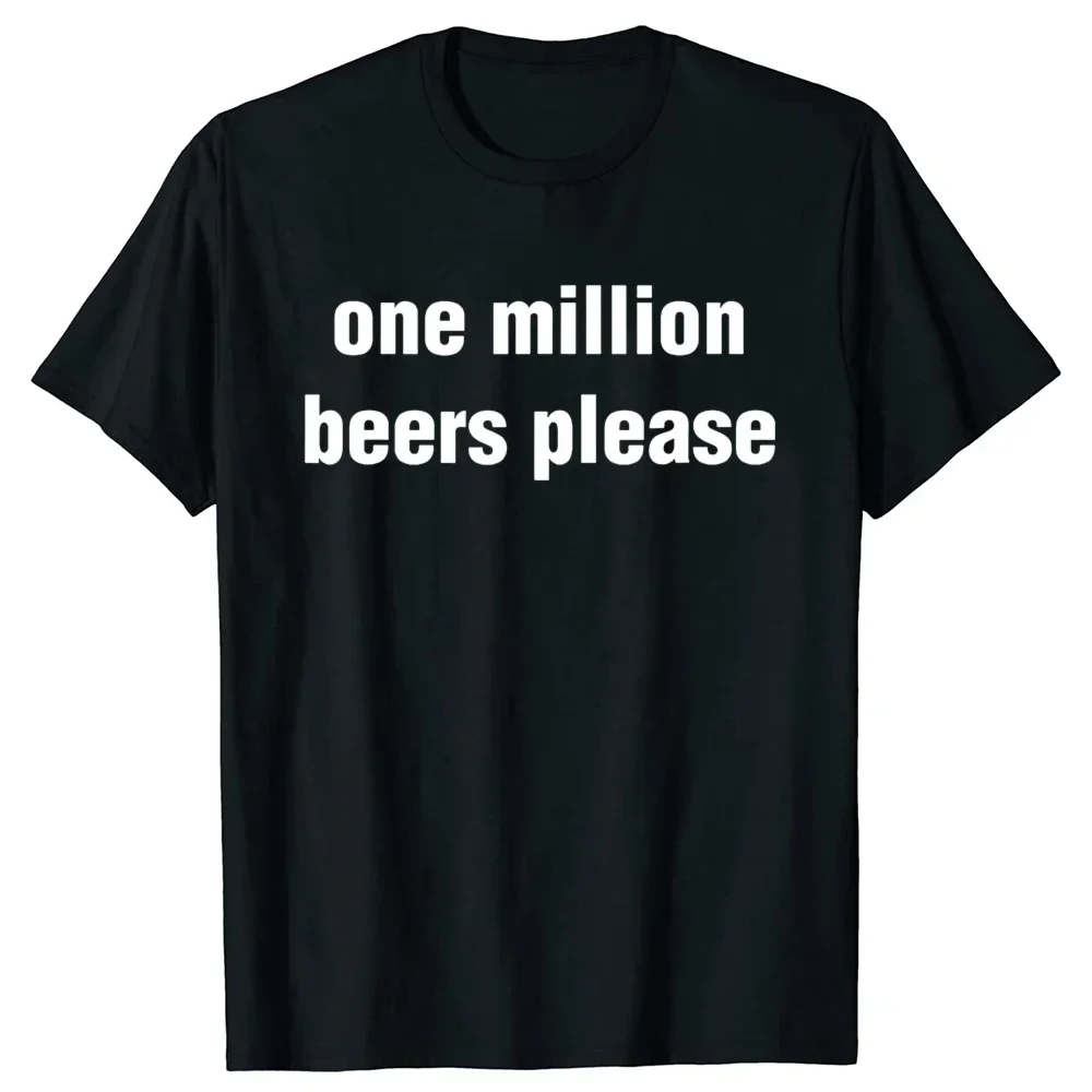 Забавные винтажные футболки с рисунком пива One Million Beers, модная повседневная футболка
Забавные винтажные футболки с рисунком пива One Million Beers, модная повседневная футболка