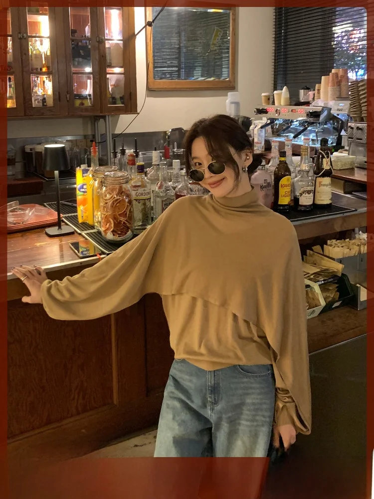 Mali Studios Шелковый шерстяной трикотаж V-Ne Комплект из двух предметов с высоким воротником Женский свободный крой Длинный све круглый цвет на пуговицах
Mali Studios Шелковый шерстяной трикотаж V-Ne Комплект из двух предметов с высоким воротником Женский свободный крой Длинный све круглый цвет на пуговицах