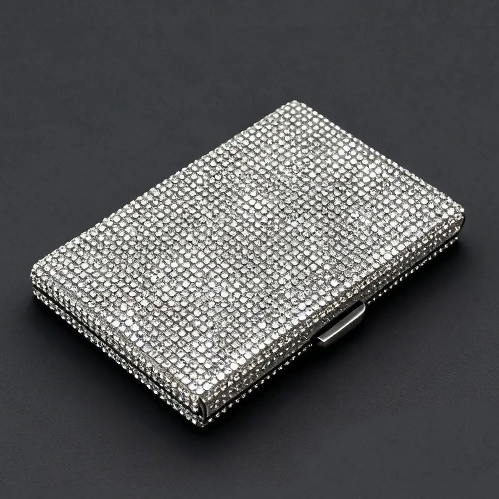 Sparkling Women's Card Bag Portable Luxury Mini Card Case Hard Case Dust-proof Bling Crystal Card Wallet Trip Essentials
Sparkling Women's Card Bag Portable Luxury Mini Card Case Hard Case Dust-proof Bling Crystal Card Wallet Trip Essentials