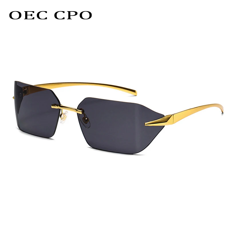 New Square Rimless Sunglasses Men Women Luxury Brand Frameless Black Shades Eyewear Female Fashion Metal UV400 Sun Glasses Men
New Square Rimless Sunglasses Men Women Luxury Brand Frameless Black Shades Eyewear Female Fashion Metal UV400 Sun Glasses Men