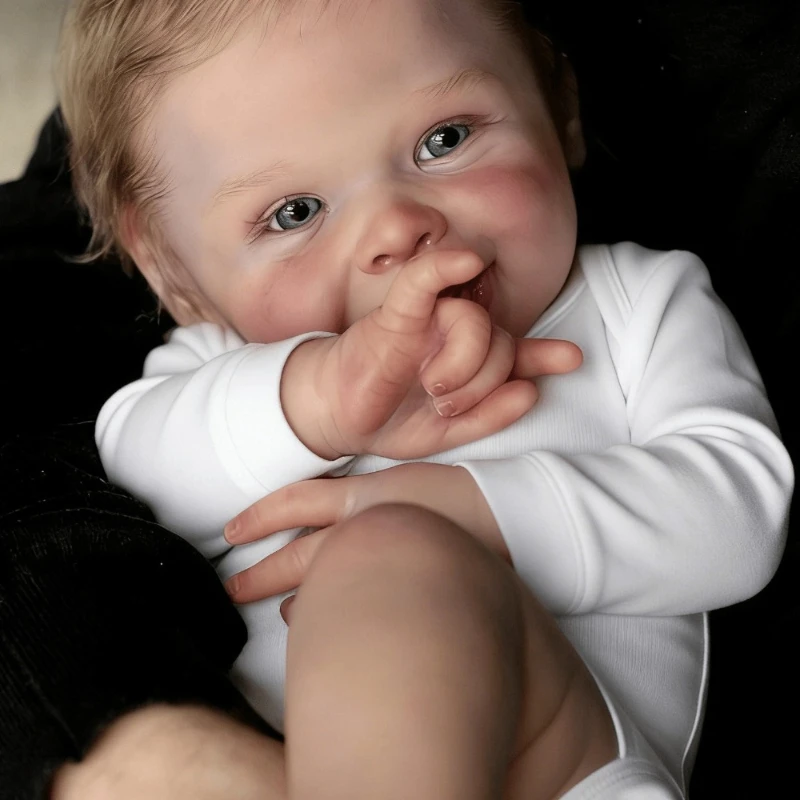 BZDOLL 50CM 20inch Smiling Reborn Doll, Cloth Body, Blond Rooted Hair, 3D Realistic Skin, Kids Xmas Birthday Gift
BZDOLL 50CM 20inch Smiling Reborn Doll, Cloth Body, Blond Rooted Hair, 3D Realistic Skin, Kids Xmas Birthday Gift