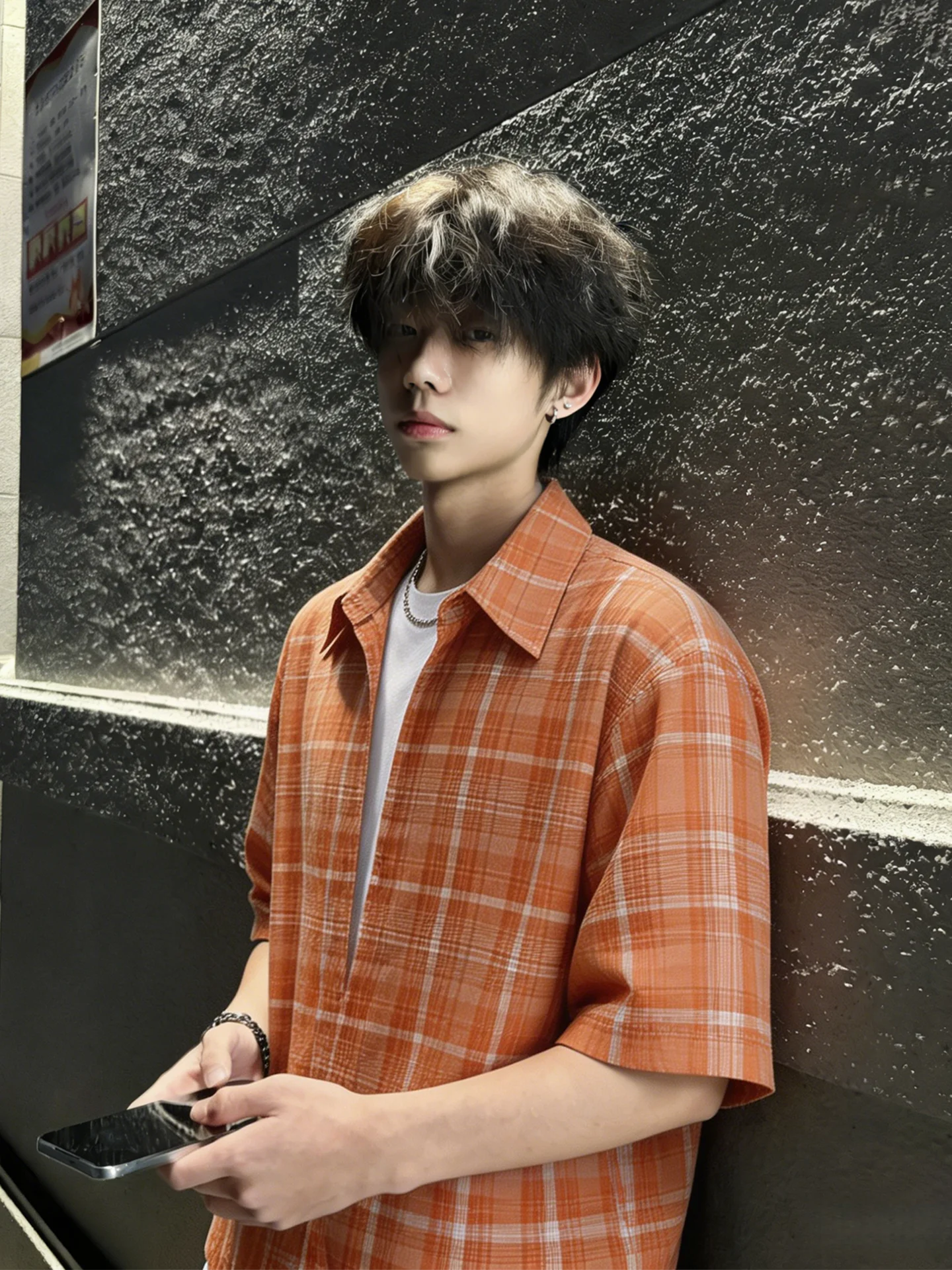 Cleanfit Plaid V-Neck Short Sleeve Shirt Men's Orange Summer Casual Style Loose Fit Fake Two-Piece Shirt Youth Popular Daily ...
Cleanfit Plaid V-Neck Short Sleeve Shirt Men's Orange Summer Casual Style Loose Fit Fake Two-Piece Shirt Youth Popular Daily ...