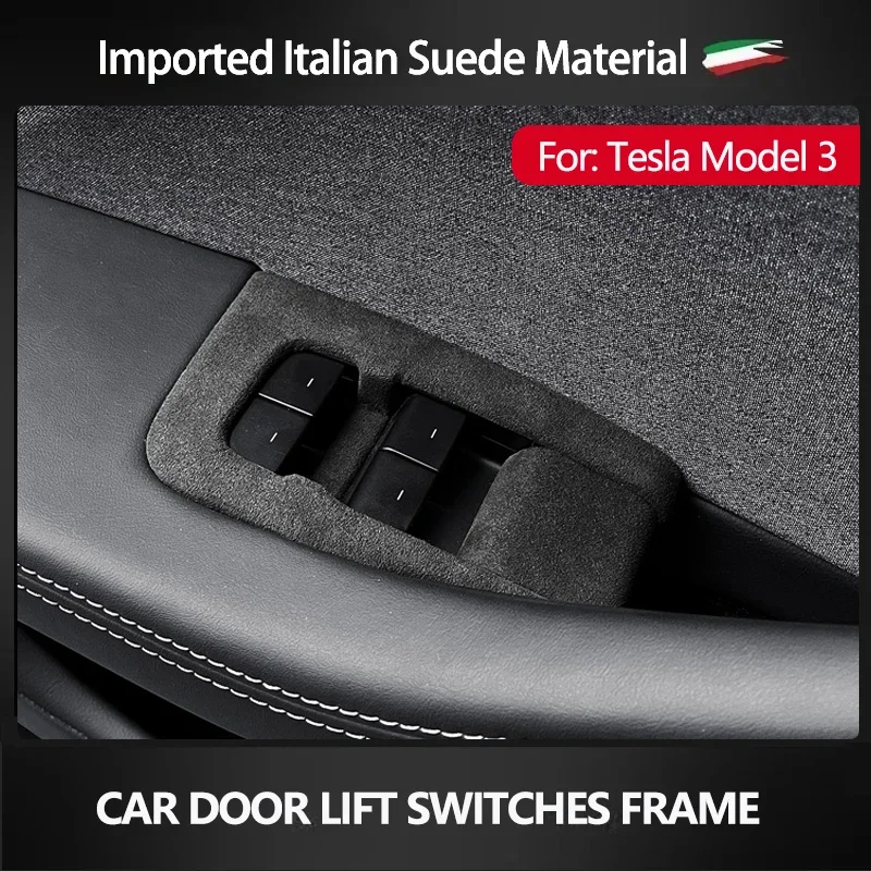 Imported Suede Wrap Car Door Lift Switch Button Cover Decorative Frame For Tesla Model 3 Highland 2023 2024 Interior Accessories
Imported Suede Wrap Car Door Lift Switch Button Cover Decorative Frame For Tesla Model 3 Highland 2023 2024 Interior Accessories