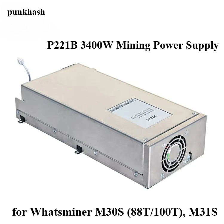 Блок питания для майнинга PunkHash P221B, 3400 Вт для блока питания Whatsminer M30S/M31S и сертифицированного Antminer с оптовыми скидками
Блок питания для майнинга PunkHash P221B, 3400 Вт для блока питания Whatsminer M30S/M31S и сертифицированного Antminer с оптовыми скидками