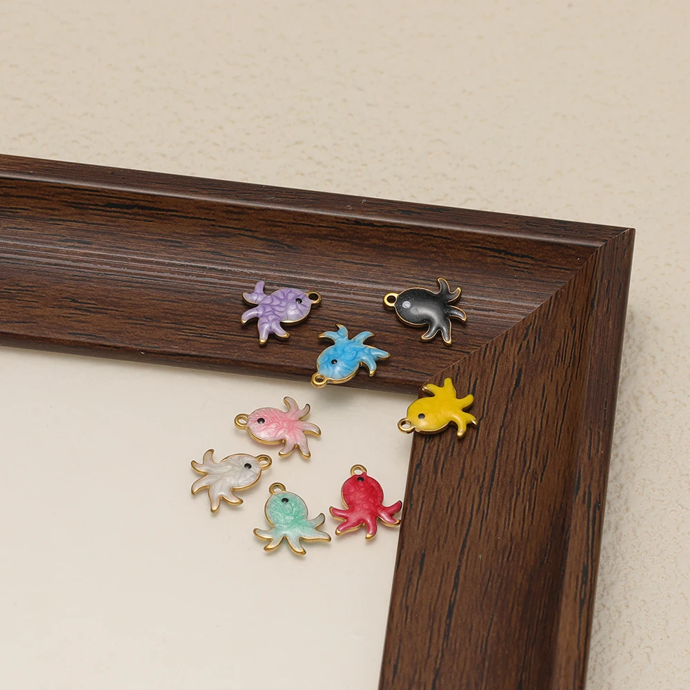 20 шт./лот, эмалированные подвески в виде осьминога из нержавеющей стали, красочные подвески, сделай сам, изготовление ювелирных изделий для ожерелья, серег, товары для рукоделия, оптом
20 шт./лот, эмалированные подвески в виде осьминога из нержавеющей стали, красочные подвески, сделай сам, изготовление ювелирных изделий для ожерелья, серег, товары для рукоделия, оптом