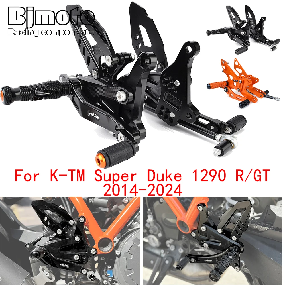 Duke1290 2024 Motorcycle Adjustable Aluminum Rearset For K-TM 1290 super duke/R Duke 1290 2023 2022 2021 2020 2019 2018-2014
Duke1290 2024 Motorcycle Adjustable Aluminum Rearset For K-TM 1290 super duke/R Duke 1290 2023 2022 2021 2020 2019 2018-2014