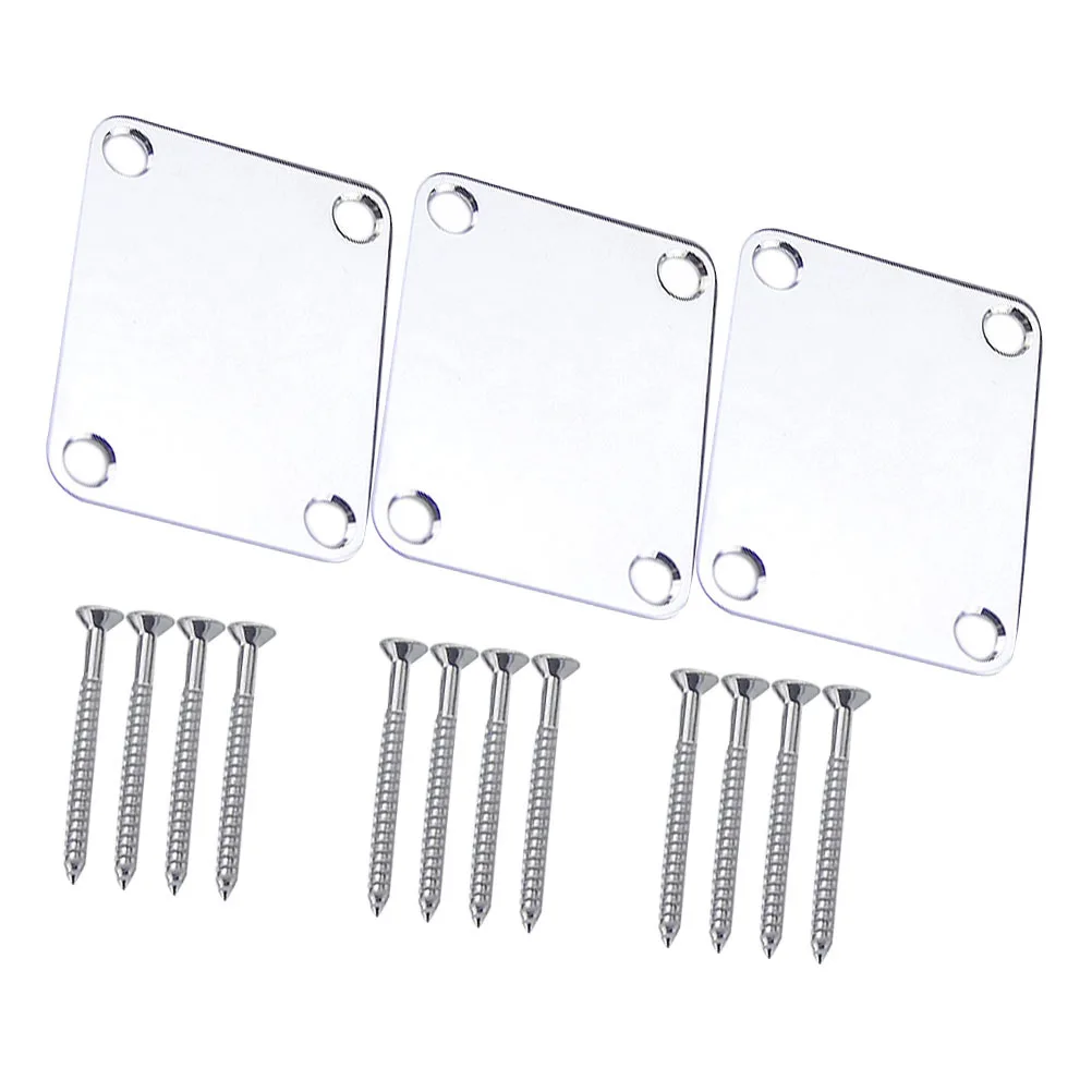3Pcs Guitar Neck Strength Plate Sturdy Construction Practical Use Ergonomic Design Long Time Durability Silver
3Pcs Guitar Neck Strength Plate Sturdy Construction Practical Use Ergonomic Design Long Time Durability Silver