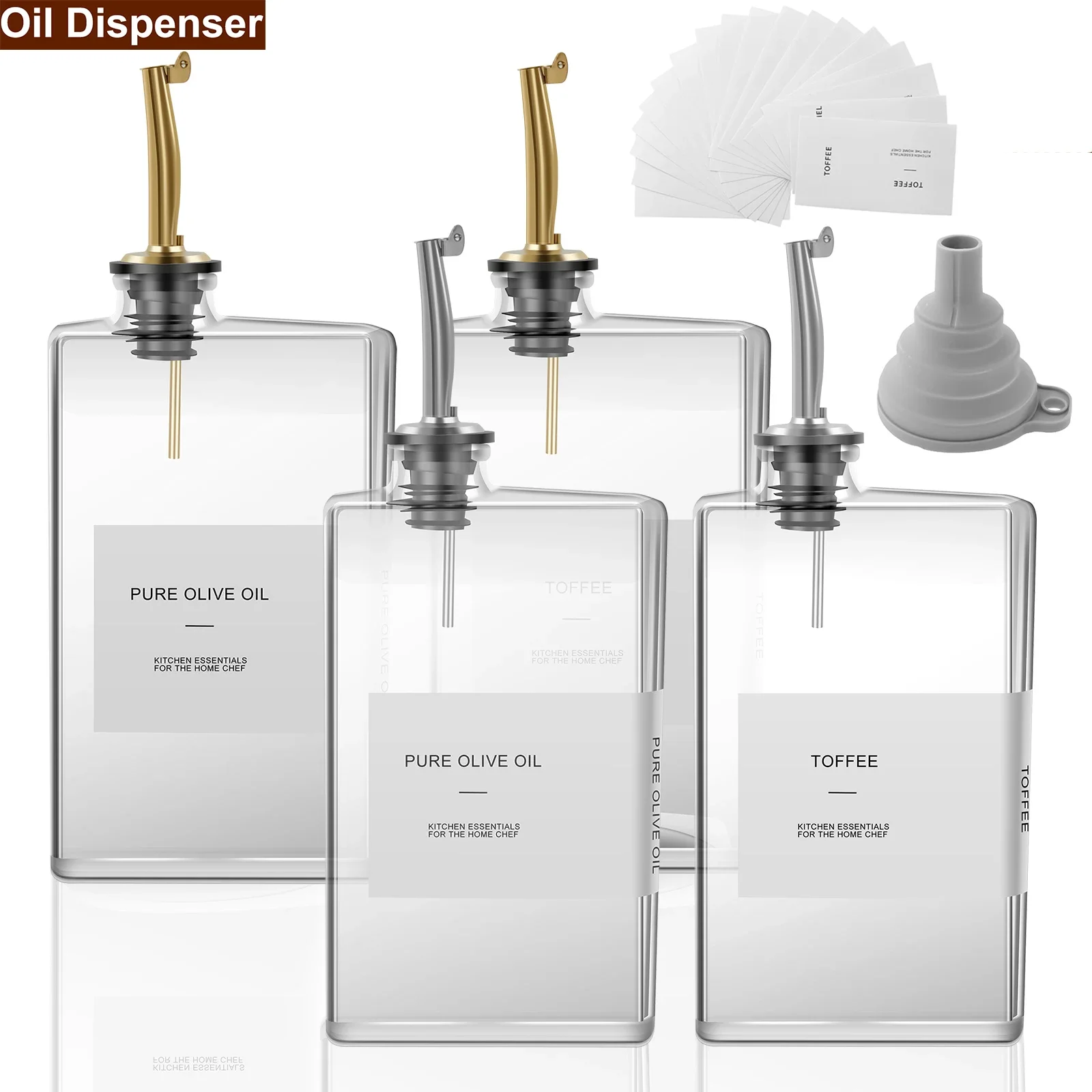 2Pcs Glass Olive Oil Dispenser Bottle 350ML Seasoning Vinegar Bottle Condiment Container Cooking Oil Dispenser Kitchen Supplies
2Pcs Glass Olive Oil Dispenser Bottle 350ML Seasoning Vinegar Bottle Condiment Container Cooking Oil Dispenser Kitchen Supplies