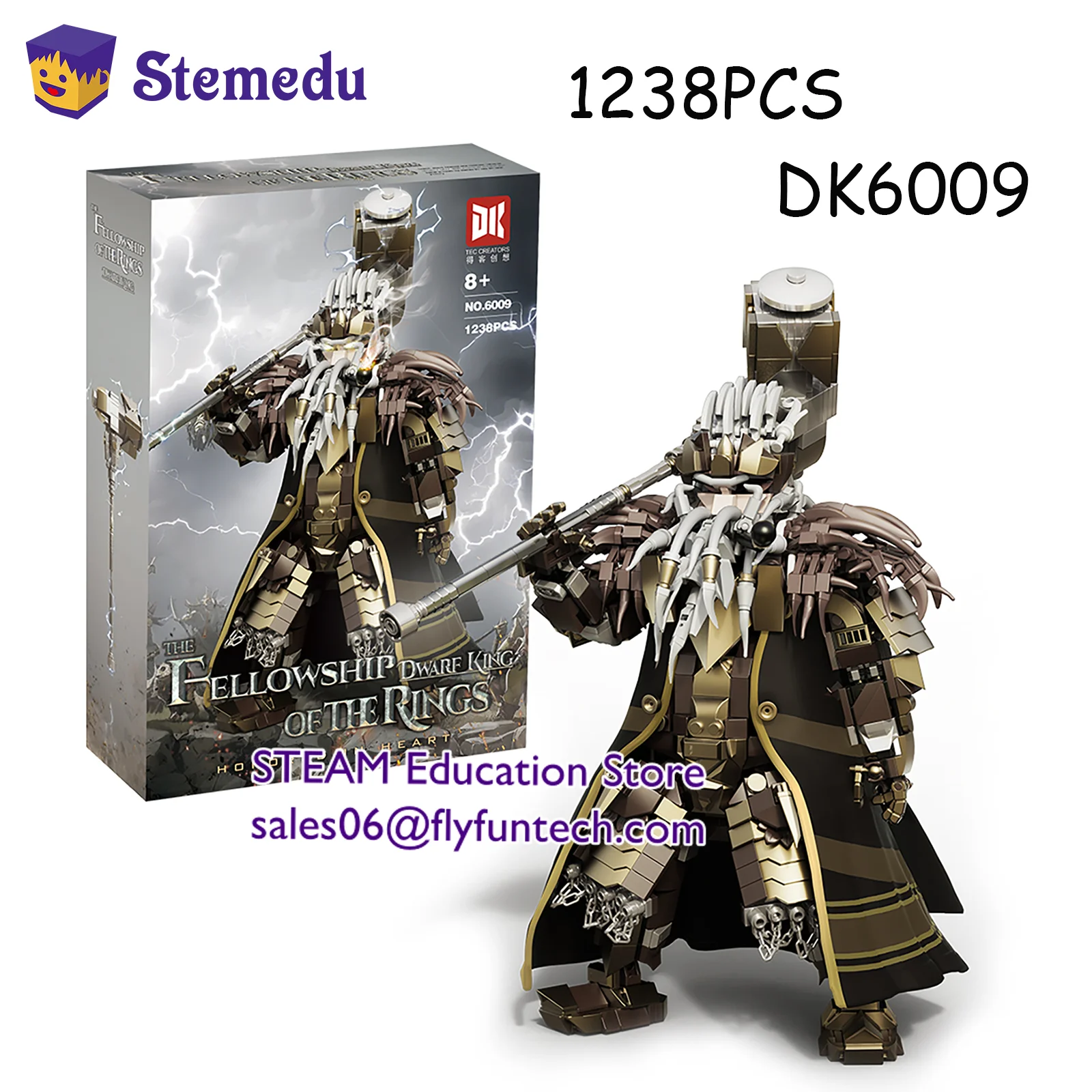 DK6009 Защитное кольцо King Dwarf King с оружием, молотком, строительные блоки, модель, фигурка, сборные кирпичи, игрушки, детский подарок на день рождения, 1238 шт. 
DK6009 Защитное кольцо King Dwarf King с оружием, молотком, строительные блоки, модель, фигурка, сборные кирпичи, игрушки, детский подарок на день рождения, 1238 шт.