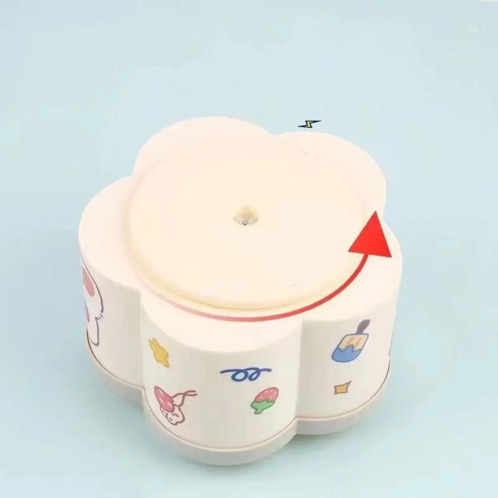 360° Rotating Petal-shaped Pen Holder with Cartoon Sticker Dust-proof Pencil Organizer White Waterproof Lipstick Storage Box
360° Rotating Petal-shaped Pen Holder with Cartoon Sticker Dust-proof Pencil Organizer White Waterproof Lipstick Storage Box