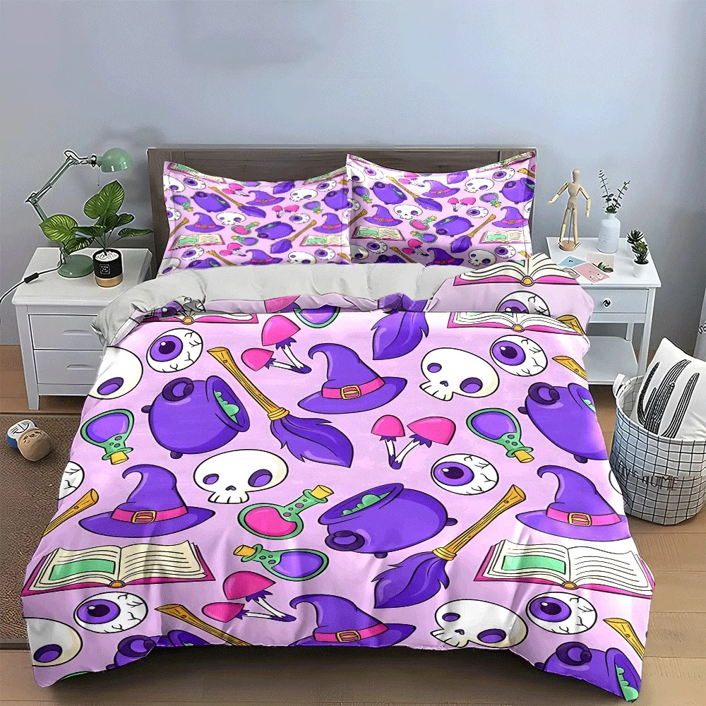Magic Witchcraft Essentials Set Decor Exquisite three-piece bedding set gift for kids and adults
Magic Witchcraft Essentials Set Decor Exquisite three-piece bedding set gift for kids and adults