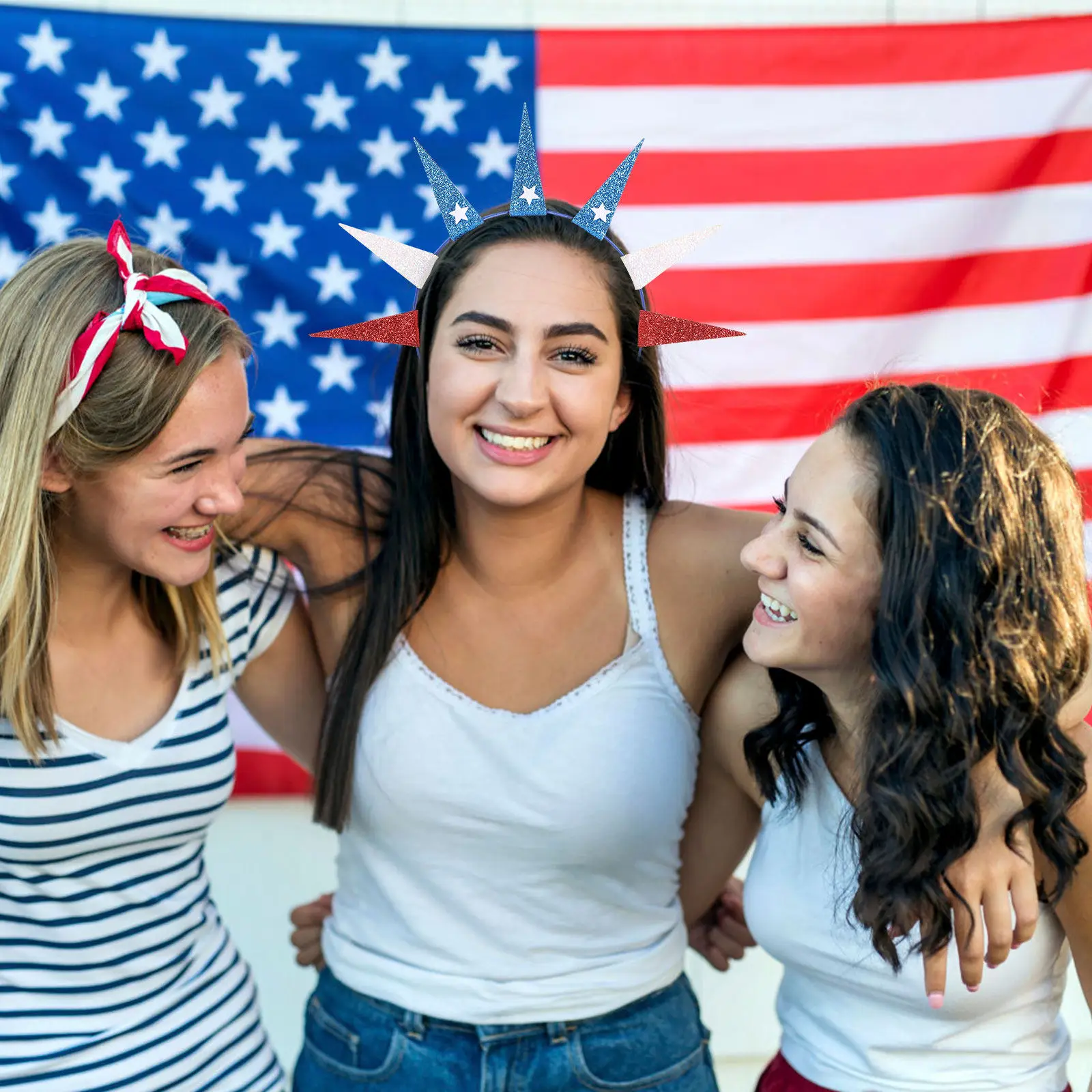 1 Piece Hair Hoops for Independence Day Celebration National Flag Day Party Decor Headband Cosplay Supplies Accessory
1 Piece Hair Hoops for Independence Day Celebration National Flag Day Party Decor Headband Cosplay Supplies Accessory